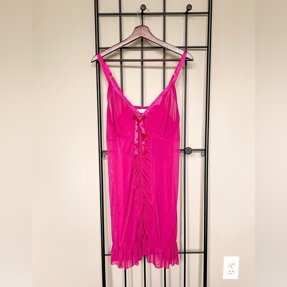 Cacique Sheer Ruched Slip Lingerie Sz 18/20